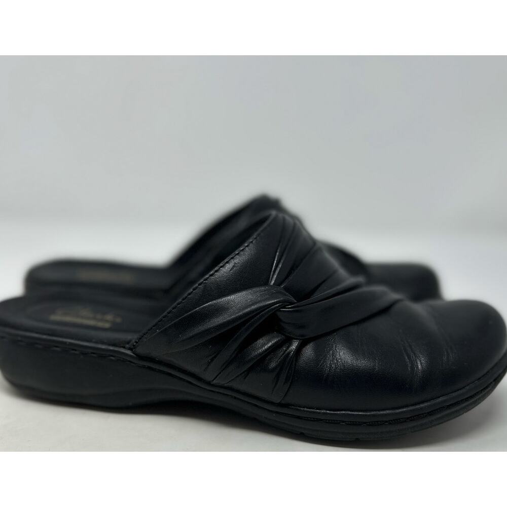 Clarks‎ Women's Black Leisa Deina Mule Slip On Size 7M